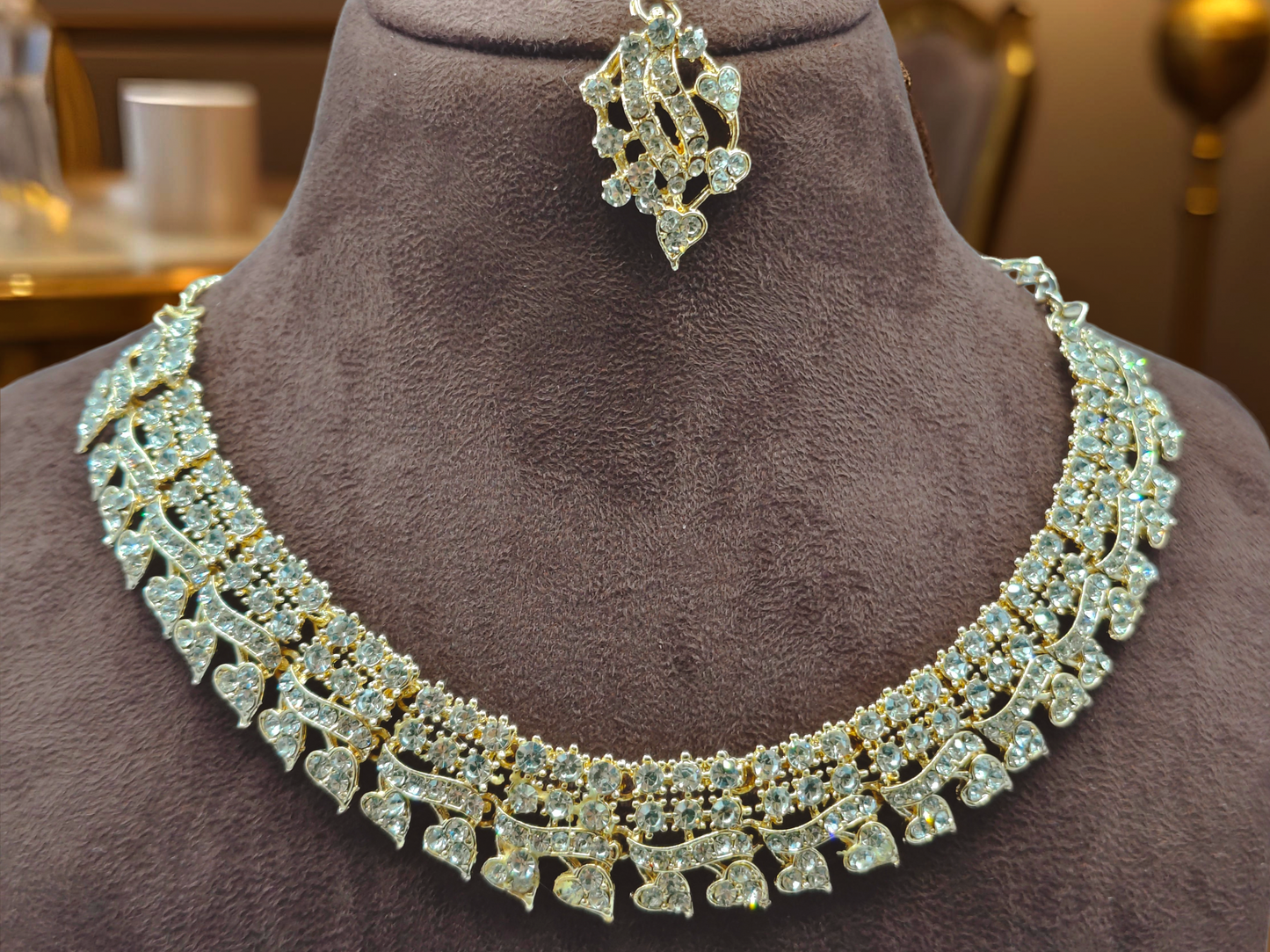 Light-Lekar "Gold and silver Plated Necklace Set