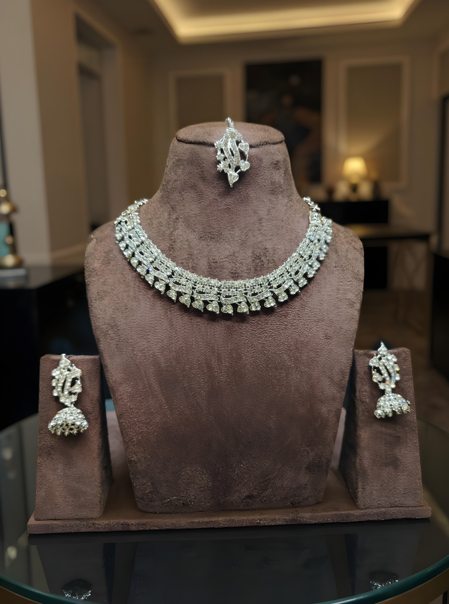 Light-Lekar "Gold and silver Plated Necklace Set