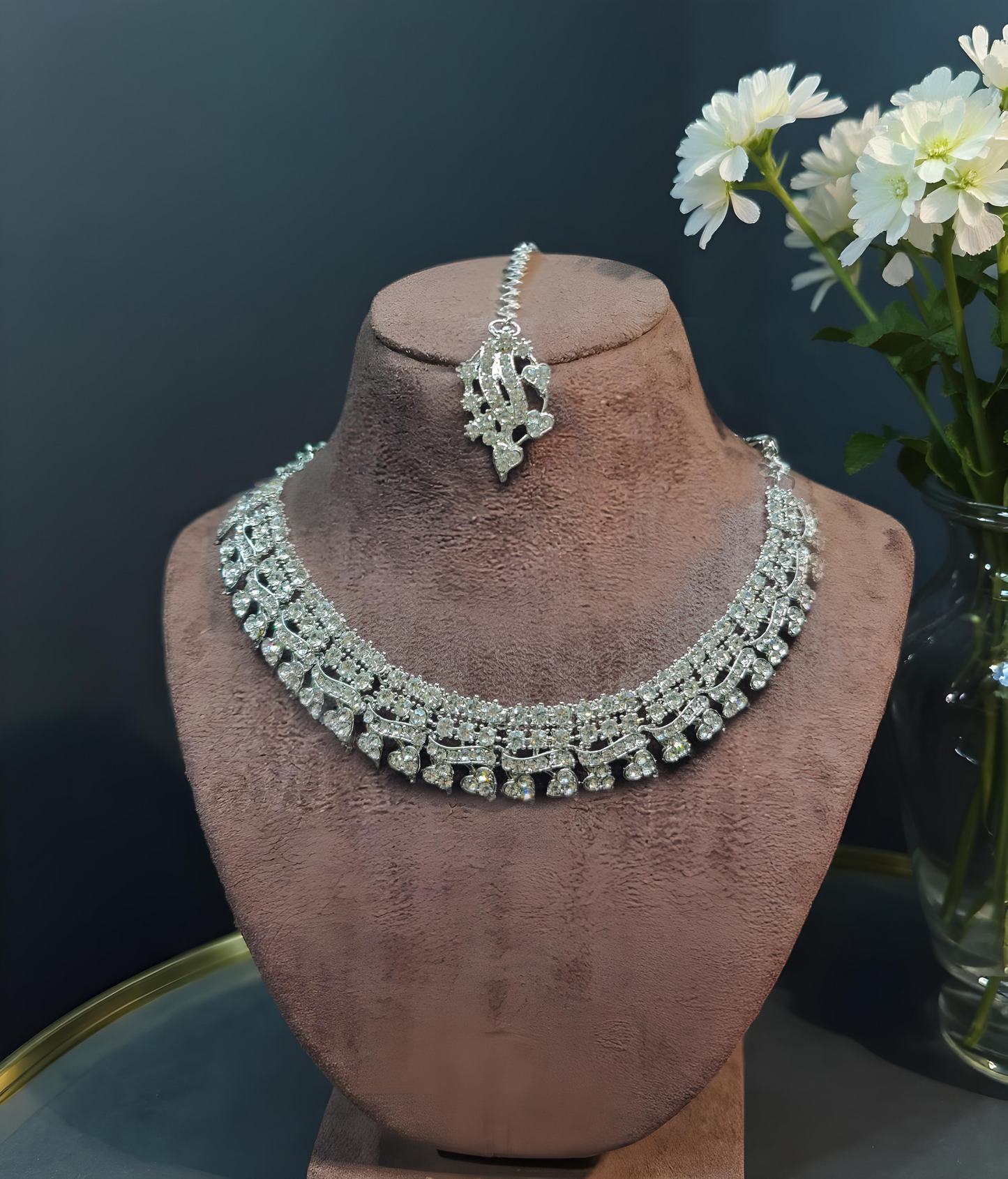 Light-Lekar "Gold and silver Plated Necklace Set