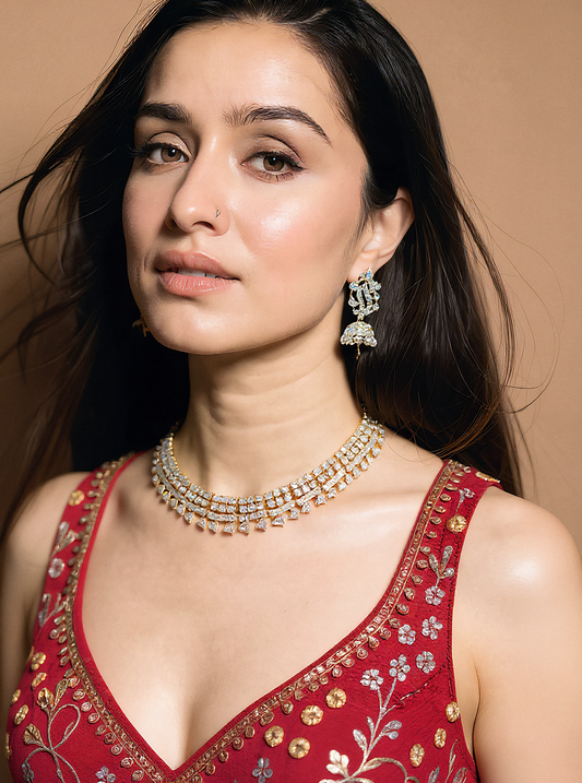 Light-Lekar "Gold and silver Plated Necklace Set