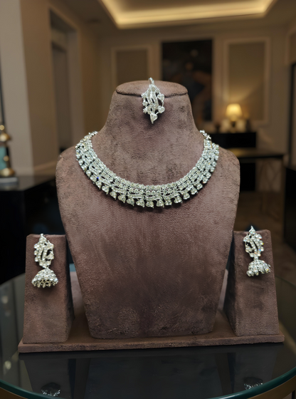 Light-Lekar "Gold and silver Plated Necklace Set